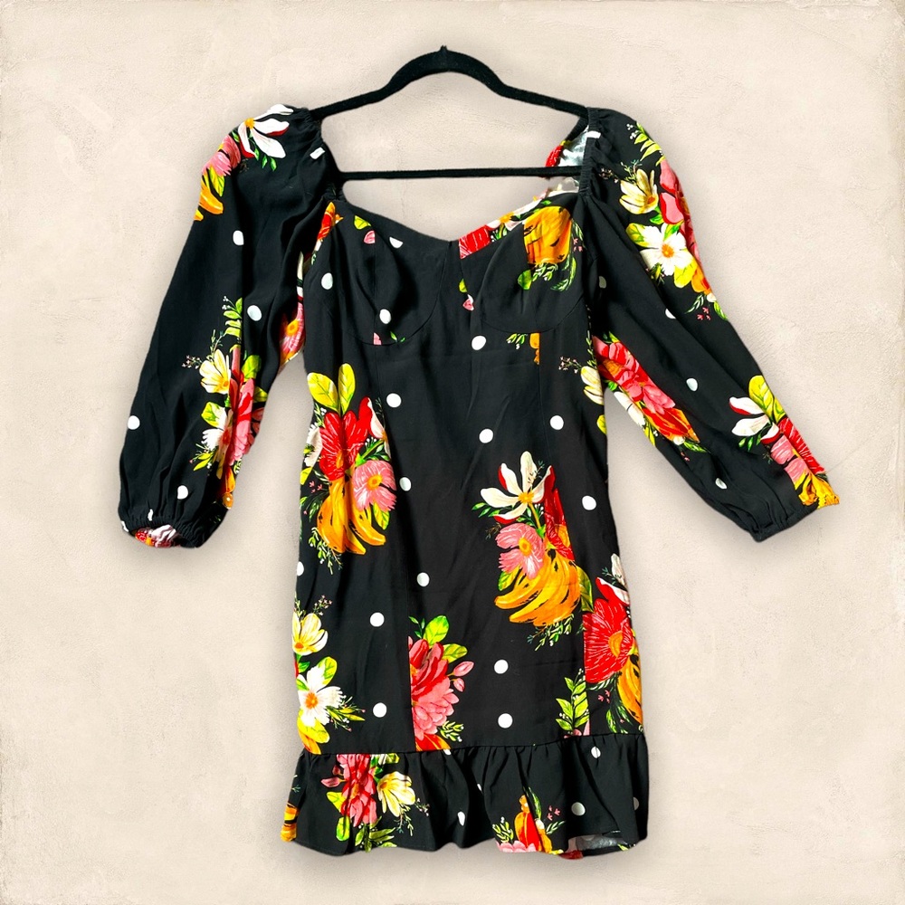 Farm Rio Nanaju Floral Mini Dress
